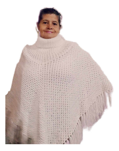 Ruana O Poncho 100% A Mano 