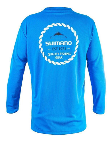 Imagen 2 de 3 de Remera Shimano Tech Para Pesca Upf30+ Comoda Talles
