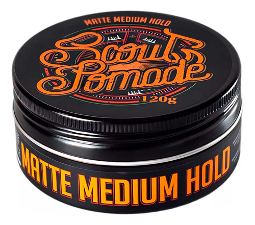 Pomada Para Cabelo Scout Matte Medium Hold Efeito Seco 120g