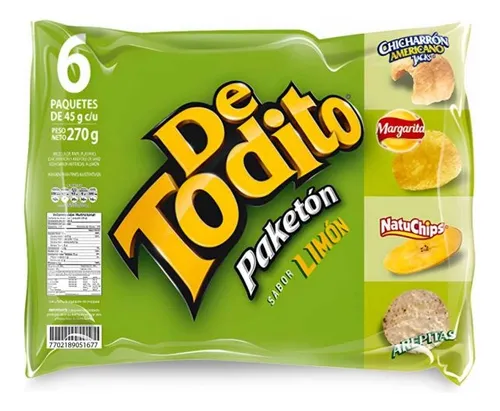 Detodito Limón 45gr C/u X 6 Und