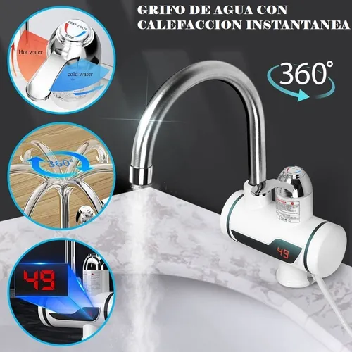 Calentadora De Agua Lavaplatos Llave Agua Caliente Eléctrico