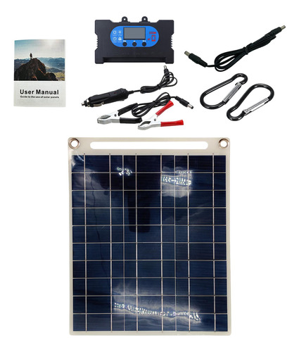 De Panel Solar Portátil, Cargador De Controlador 10a