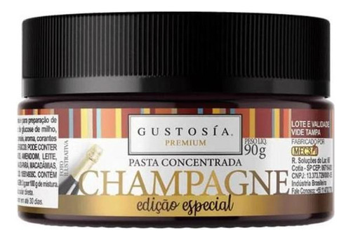 Pasta Saborizante Gustosía Premium Champagne 90g Mec3