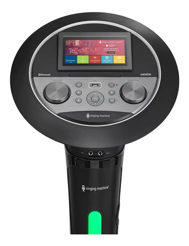 Singing Machine Sistema Karaoke Bluetooth 2 Micrófonos Color Negro