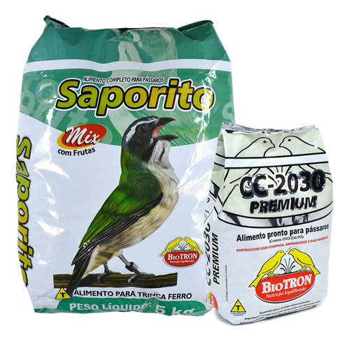 Ração Saporito Mix 5kg + Cc 2030 Premium 1kg Trinca Ferro
