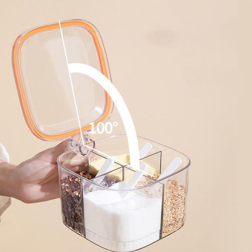 Caja De Condimentos 4 Compartimentos De Almacenamiento Botes