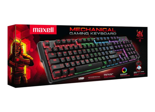 Teclado Mecanico Maxell Gaming Switch Azul Español 