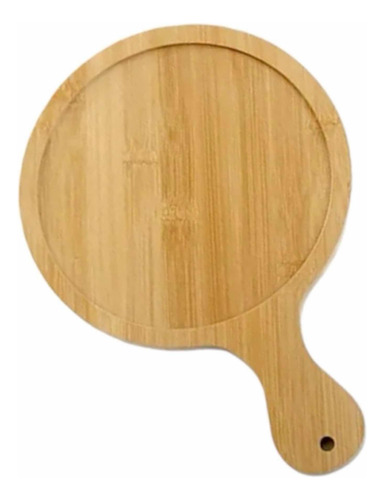 Tabla De Madera Bambú Para Picoteo Pizza