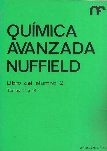 Libro Quimica Avanzada Nuffield De Nuffield Foundation