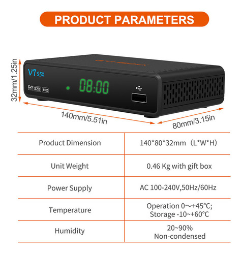 Receptor S5x Signal Dvb-s/s2/s2x V7 Receptor Decodificador D