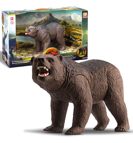 Brinquedo Urso Pardo Forest Animals 23cm - Silmar Brinquedos