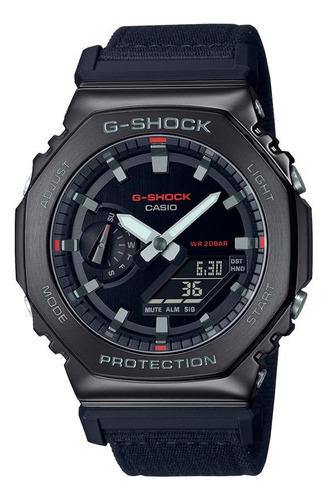 Relógio G-shock Utility Metal Pulseira Tecido Gm-2100cb-1adr