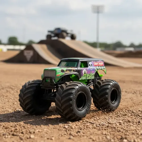 Monster Jam El Toro Loco Carrinho 7 Cm Sunny - 3343 Verde-limão