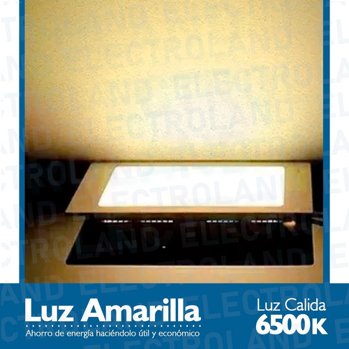 Imagen 6 de 10 de Panel Plafon Led Spot Cuadrado 24w Embutir Iluminacion Led