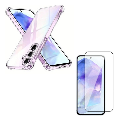 Carcasa Transparente Ref Para Samsung Galaxy A35 + Lamina V