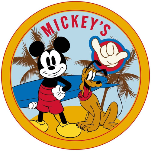 Imagem 1 de 3 de Toalha Aveludada Redonda Mickey Lepper