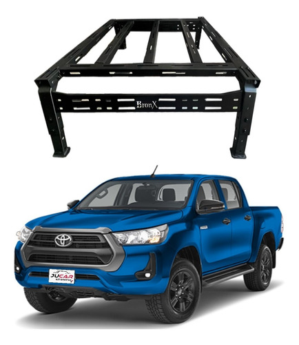 Roll Bar Rack De Carga Bronx Ha2 Toyota Hilux 2012-2023