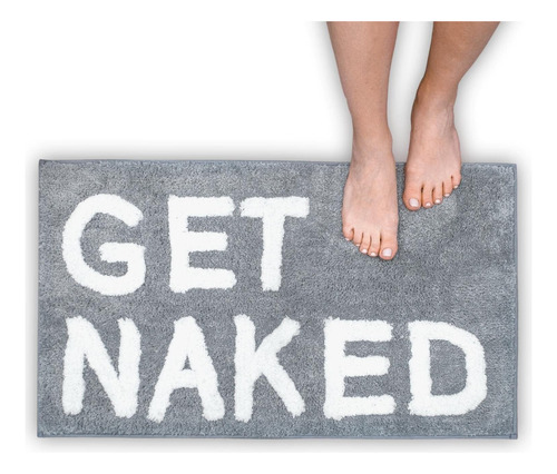 Alfombra De Baño Get Naked  Alfombra Gris «get Naked»  Jue