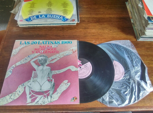 2 Vinilos Las 20 Latinas 1990-salsa,merengue Y Vallenato Ljp