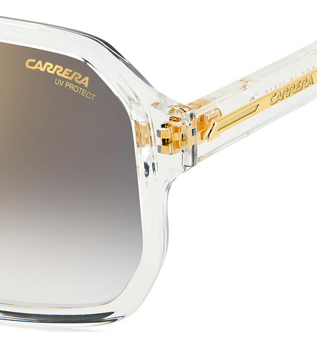 Gafas de sol Carrera Victory C 01/s 900 para hombre, montura transparente, lente gris varilla transparente