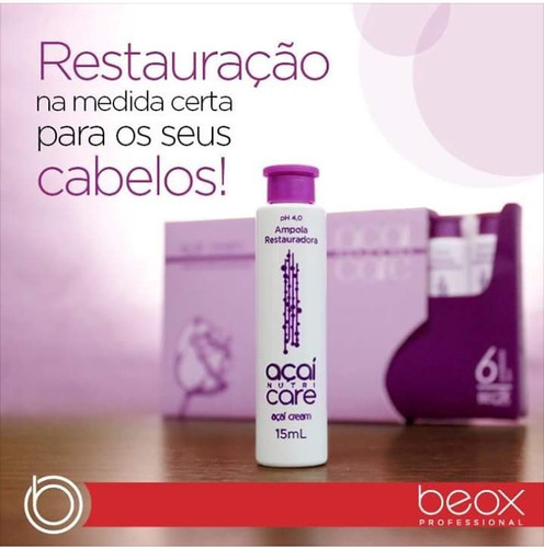 Ampola Restauradora Açaí Cream Beox (caixa Com 6un)
