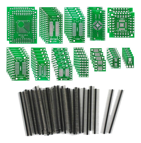 Keeyees 12 Tipos De Adaptador Smd A Dip Pcb Proto Board Kit