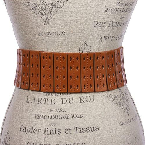 Cinturón Elástico A La Moda Con 3 Cintura Ancha Para Mujer,