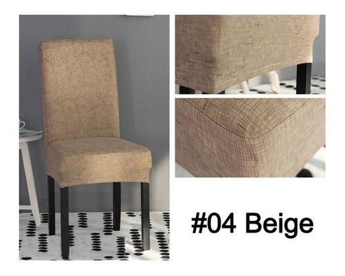 Funda De Silla Con Diseño Spandex Para Comedor