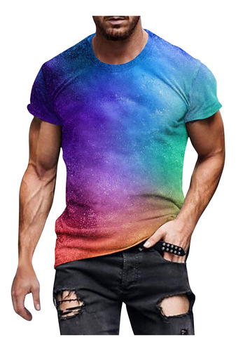 Y New Fashion, Camiseta Para Hombre, 3d, Sin Ubicación, Con