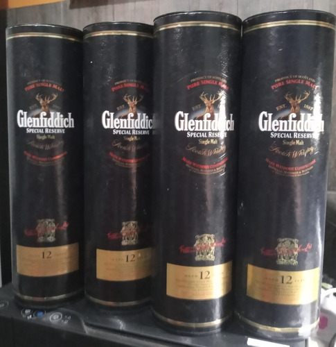 6 Latas Vacias De Whisky Glenfiddich Special Decoracion