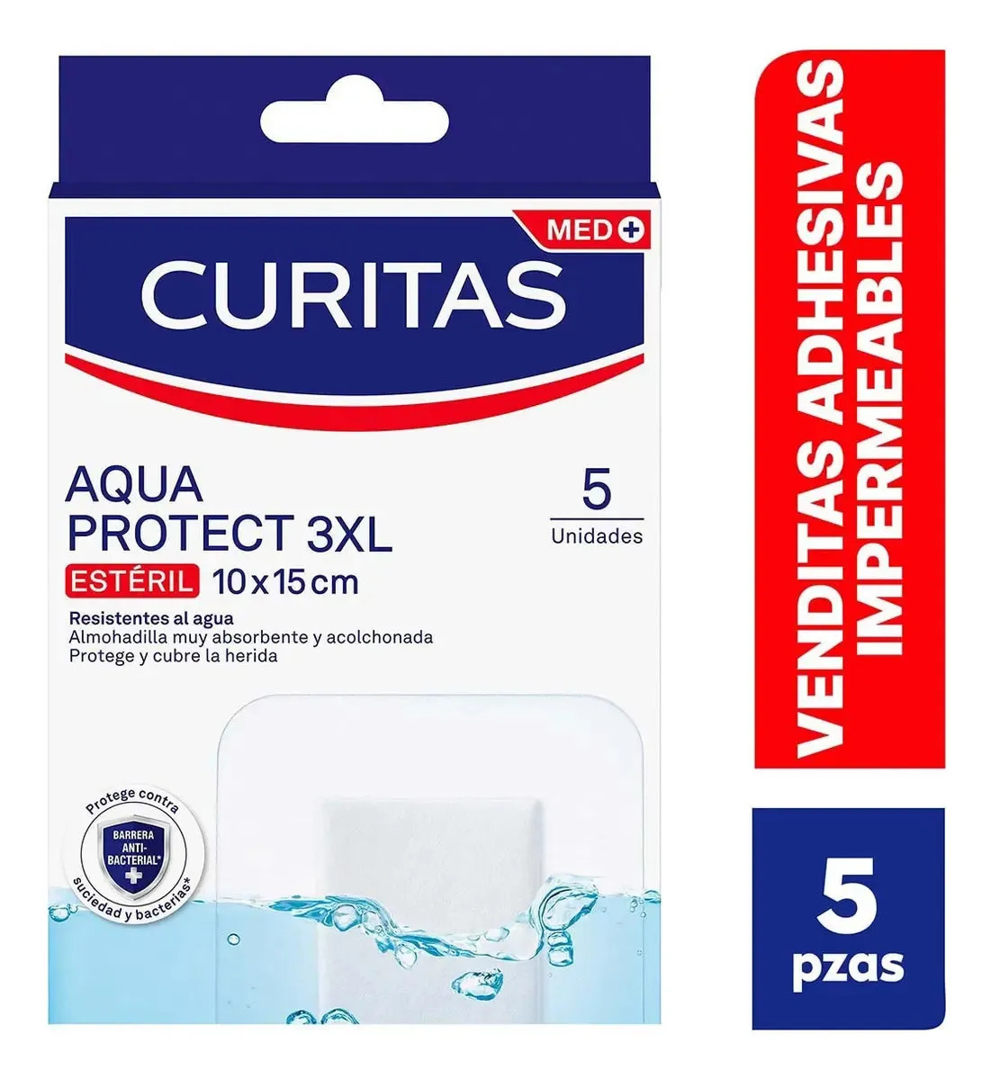 Curitas Aqua Protect Esteril 10x15cm 3xl 5un