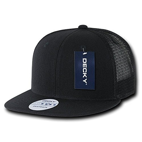 Decky 6 Panel Flat Bill Trucker Cap