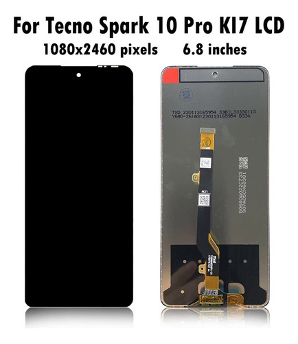 Pantalla Táctil Lcd Para Tecno Spark 10 Pro K17