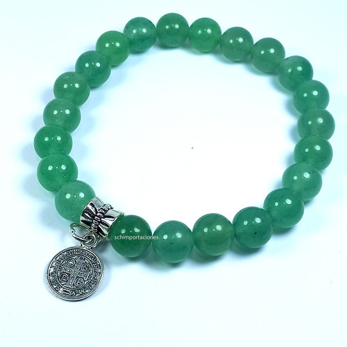 Pulsera Jade Natural - Elástica - San Benito -