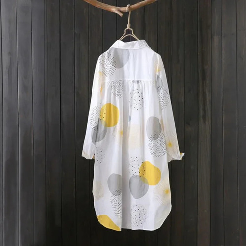 Cárdigan Estampado De Manga Larga Con Protección Solar Para
