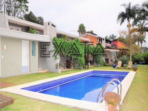 Imagem 2 de 30 de Casa Fantástica Sólida, Recém Reformada, Lindo Projeto Arquitetônico, Em Localização Privilegiada, Condomínio Fechado São Fernando Golfe, 5 Suítes. - Ca00238 - 32626938