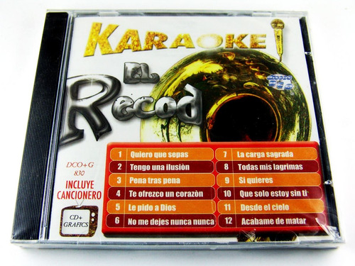 Banda El Recodo Karaoke Cd + Grafics Nuevo Y Sellado Ed 2007