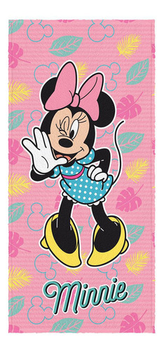 Toalha Aveludada Estampada Minnie Lepper