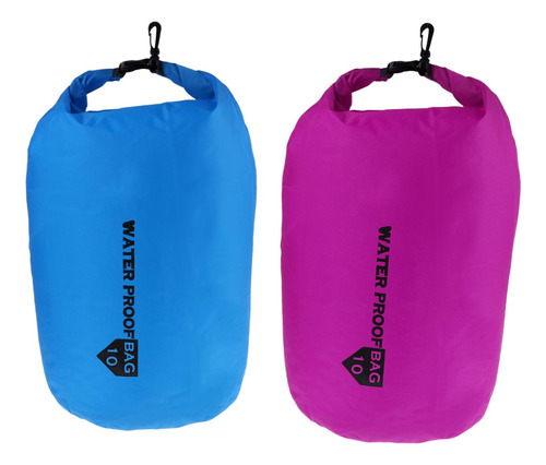 2 Uds Bolsa Seca Impermeable 10l Saco De Compresión Para