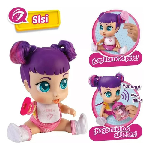 Muñeca Super Cute Sisi Glitzy Cool Con Sonido Sc013