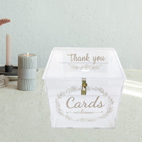 Caja Para Tarjetas De Boda Con Cerradura Compatible Con Baby