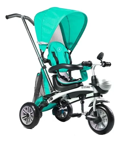 Triciclo multifuncional Stark X3 gris y turquesa MercadoLibre