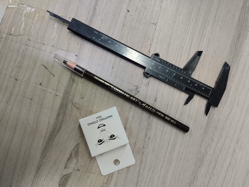 Kit Visagismo De Cejas Con Regla + Hilo De Mapping Y Lápiz