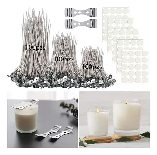 100 Piezas 12cm Pabilos De Vela Pre-encerados Para Hacer Velas Diy