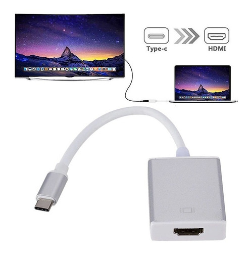 Cable Convertidor / Adaptador Dongle Usb Tipo C A Hdmi 