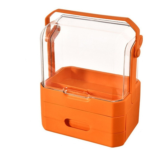 Caja Cosmetiquera Organizadora Maquillajes Tocador 2 Cajones