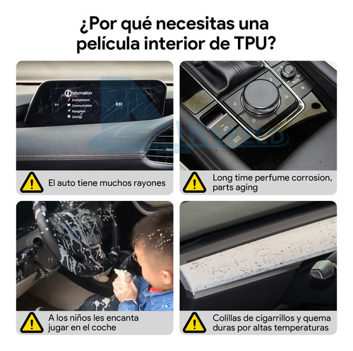 Kit Ppf Transparente Tpu Mazda 3 2019-2024 Protector Interio