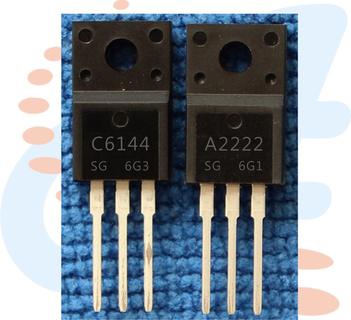 Par Transistor 2sa2222 Y 2sc6144,a2222/c6144 Original Por