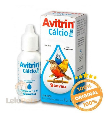 Avitrin Calcio Plus 15ml Para Aves Suplemento Vitaminico 