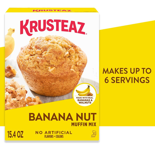 Mezcla De Muffins De Plátano Y Nuez - 12 X 15.4 Oz